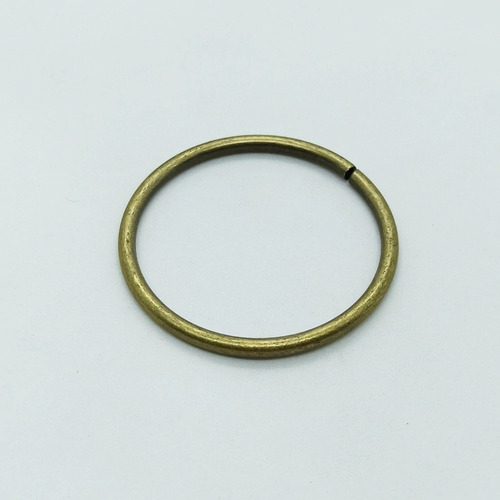 Argolla Simple Alambre Pase 40 X 3,5mm X 100u Bronce Viejo