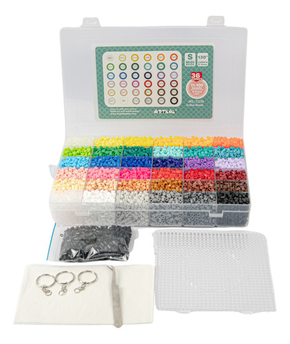 Kit Pro Hama Beads / Artkal 36 Colores 12.000 Beads Midi 5mm