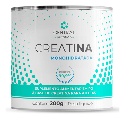 Creatina Monohidratada 200g  Central Nutrition Sabor Natural