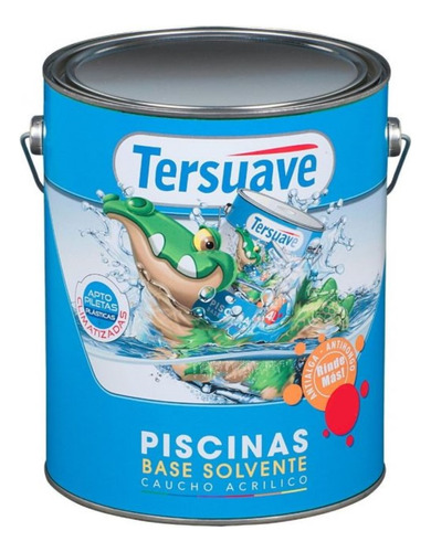 Pintura Para Piscinas Base Solvente 10 Lt Tersuave Ferreplus