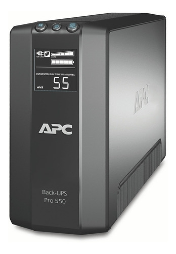 Imagen 2 de 3 de APC Back-UPS BR550G-AR 550VA entrada y salida de 230V negro