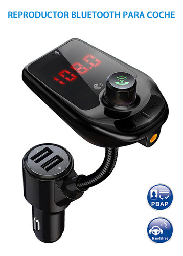 Receptor Vehículo Transmisor Bluetooth Fm De Música Mp3