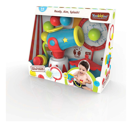 Juguete Baño Bebé Niños Pistola Agua Cañón Pelotas Yookidoo