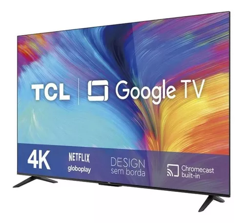 TV LED 50  TCL 50P635, LCD, 4K HDR TV, Google TV, Control por voz, Smart  TV, Dolby Audio, HDR10, Negro