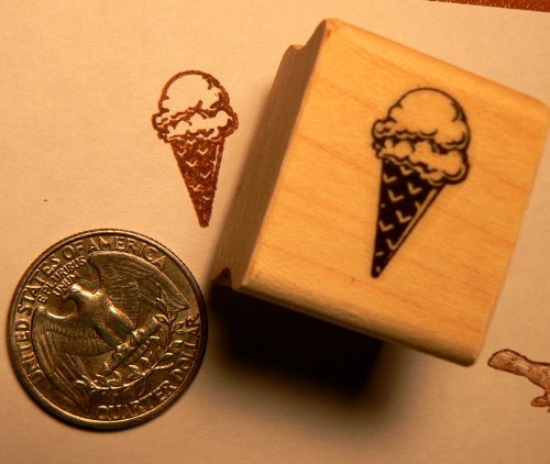 Sello Goma Cono Helado Miniatura P24