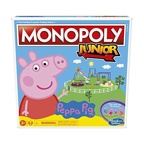 Monopoly Junior: Peppa Juego De Mesa De Edición De 7j5f1
