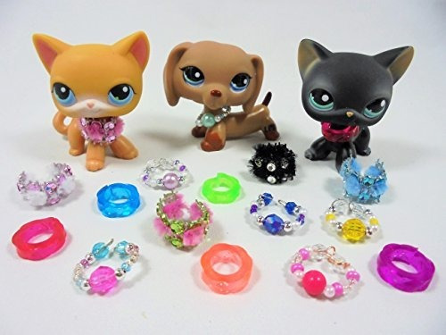 Happyblockbuilder Lps Littlest Pet Shop Accesorios Collares 