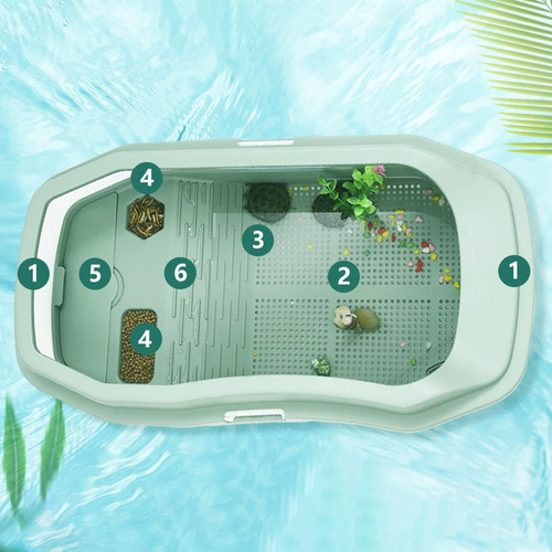 Para Para Tortugas Tanque Acuario Cría Mascotas Accesorios /