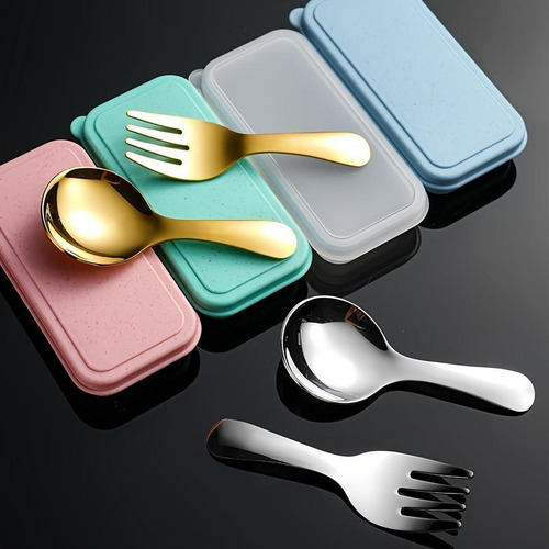 Juego De Cubiertos De Acero Inoxidable, Tenedor Y Cuchara Co