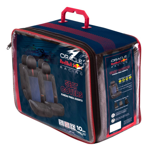 Set Fundas De Asientos Universal Red Bull Racing 10 Pzas