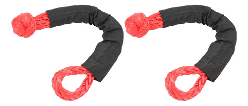 Red Red Towing Soft Shackle, 2 Peças, Recuperação, 35 Tonela