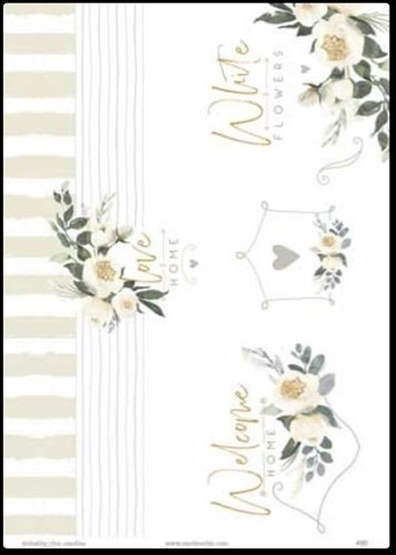 Etiqueta Autoadhesiva A4 Caroline Shabby Chic - Gr490