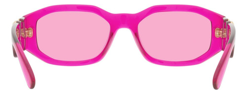 Gafas De Sol Unisex Versace Con Montura Fuxia Transparente,