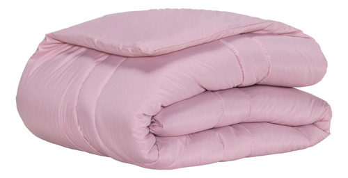 Edredom Casal Queen Size Dupla Face Percal 400 Fios Cor Rosa