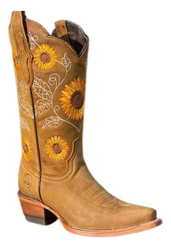 Botas Vaqueras Para Mujer Girasol Occidental