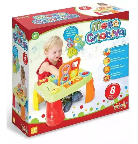 Imagem 3 de 3 de Mesa Infantil Bebê 1 Ano Menino Ou Menina Maral Divertida
