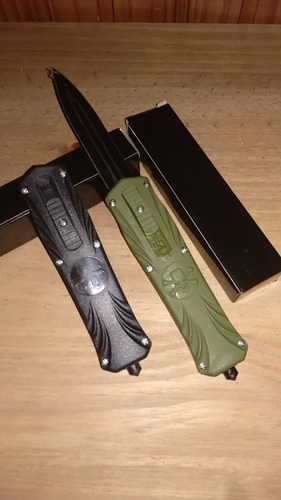 Imagen 2 de 4 de Cuchillo Navaja Frontal, Militar Policial + Regalo Navaja