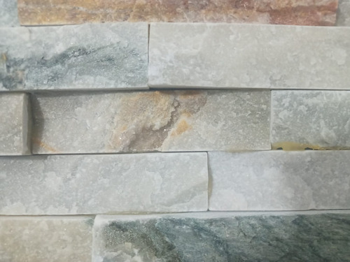 Placas Piedra Beige 15x60 Cm -5 Listones- Caja 7 Unidades