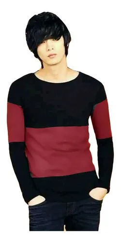 Playera Manga Larga Juvenil Moda Para Hombre Baron Rock 2230