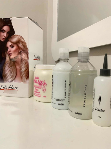 Kit Relaxamento Lithium Life Hair 4 Produtos Alisamento