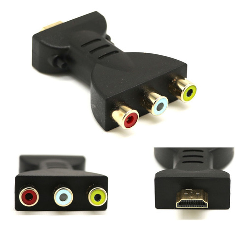 Adaptadores De Vídeo Y Audio Hdmi Chapados En Oro A 3 Rgb Rc