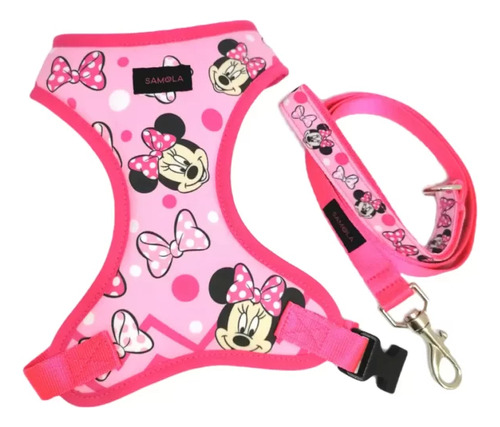 Pechera Para Perro O Gato De Minnie Talla S Obsequio Correa