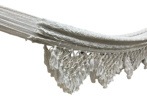 Imagen 4 de 5 de Bonita Hamaca Yucateca 100% Artesanal Macramé Color Blanco
