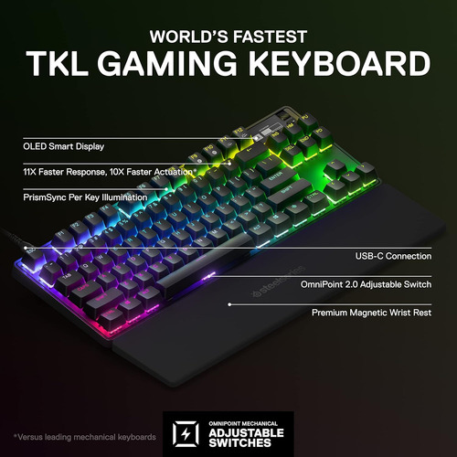 Teclado Gamer Steelseries Apex Pro Tkl, Switch Omnipoint...