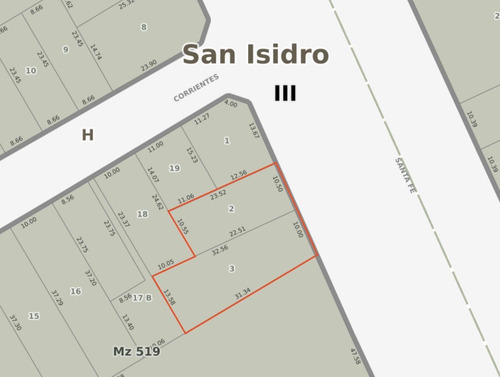 Imagen 2 de 2 de Terreno En Av. Santa Fe Y Edison