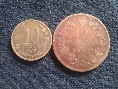 Moneda Italia 1867 M (a05)