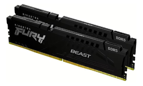 Memoria Ram Kingston Fury Beast 32g (2x16) 6000mts Ddr5 Cl30