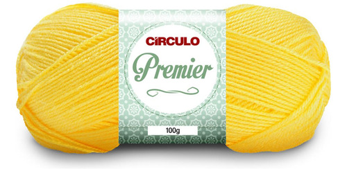 Fio/lã Circulo Premier 100g Tex 353 - 283 Metros Cor 1245- Canário