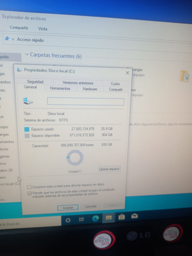Computador Pc - Ram 8gb - Disco Duro 930 Gb (Usado)