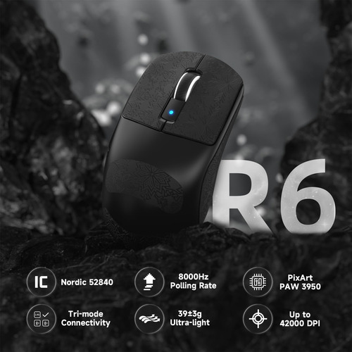 Ratón Para Juegos Attack Shark R6pro 39g Superlight Wireless