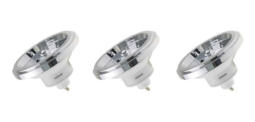 Imagen 3 de 9 de Aplique Riel 1 Mt + 3 Spots Osram Ar111 Led 12w Dimerizable