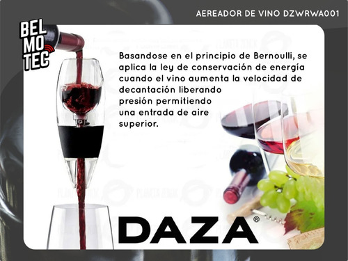 Aereador Decanter Oxigenador Vinos Decantador Sommelier
