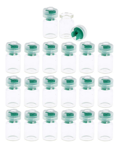 20 Frascos De Maquiagem Vazios Para Viagem 5 Verdes