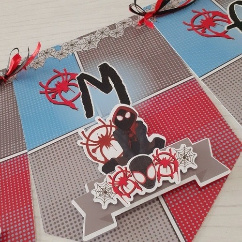 Banderines Personalizados 3d Miles Morales