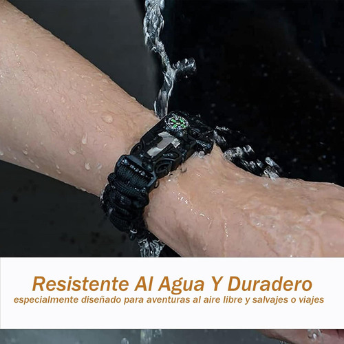 H Pulsera De Supervivencia Paracord, Brazalete Táctico 5 En