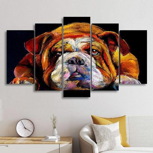 Cuadro Decorativo Animales Art Perro Bulldog Ingles