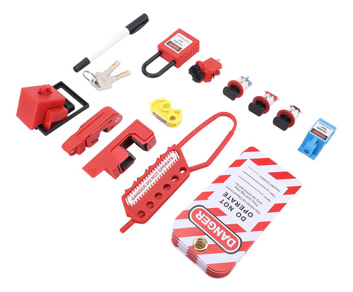 Set Combinado De Bloqueo De Seguridad, Kit De Etiquetado Elé