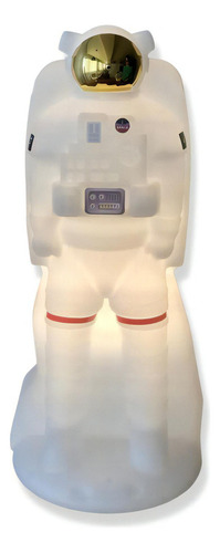 Luminária Abajur Mesa Decorfun Astronauta Nasa Espaço Lua