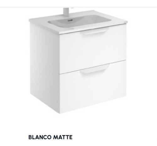 Arg Mueble Blanco Street 50cm Baño Lavamano Blanco 