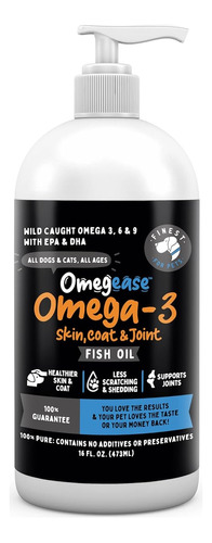 Omegease Omega 3, 6 Y 9 Aceite De Pescado Para Perros Y Gato