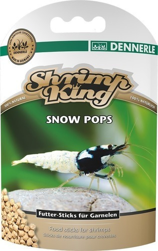 Dennerle Shrimp King Snow Pops 40g Alimento Mini Barras Gambas Y Camarones De Acuario Copos De Nieve Proteina Soya