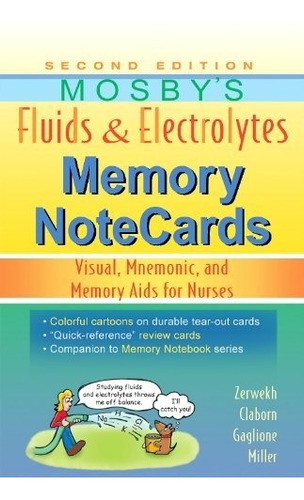 Book : Mosbys Fluids And Electrolytes Memory Notecards Visu