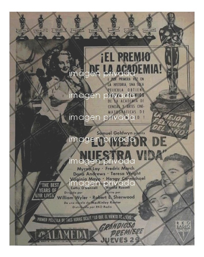 Cartel Retro Pelicula. Lo Mejor De Nuestra Vida 1947