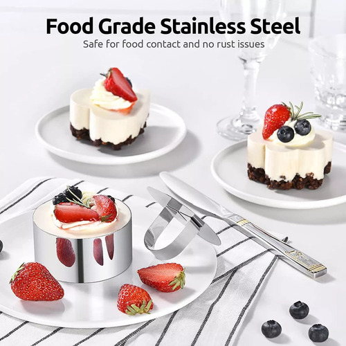 5 Formas De Molde De Anillo Pastel Mousse De Acero Inoxidabl