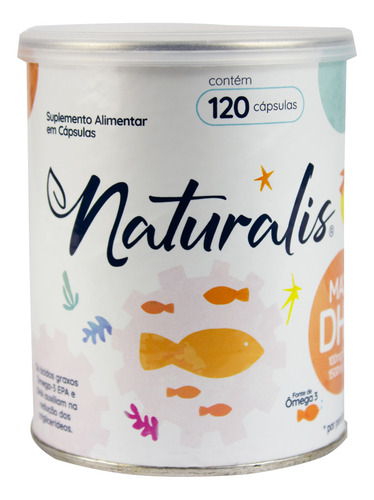 Kit 2x Ômega-3 Maxi Dha 700 120 Cápsulas Naturalis Sabor Sem Sabor