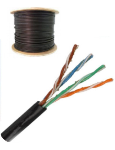 Cable Utp 100% Cobre Categoria 5e Con Gel/305m/4pares/cat5e